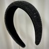 Chunky Crystal Headband (Black)