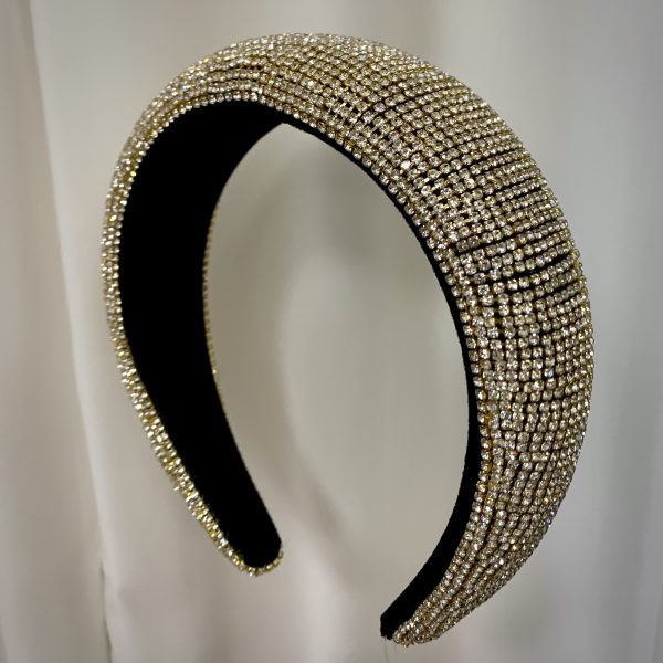 Chunky Crystal Headband (Gold)