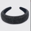 Chunky Crystal Headband (Black) - Image 2