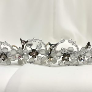 Silver and White Tiara with Bronze Accents