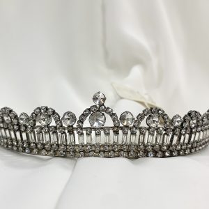 Antiqued Silver Royal Tiara