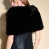 Joseph Ribkoff Faux Fur Cape 233796 - Image 2